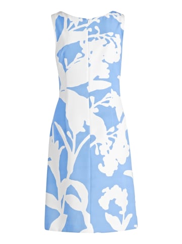 Vera Mont Cocktailkleid mit Blumenprint in Blau/Weiß