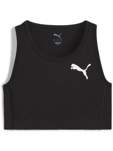 Puma Sportshirt "W CROSS THE LINE CROP Top 3.0" in Schwarz