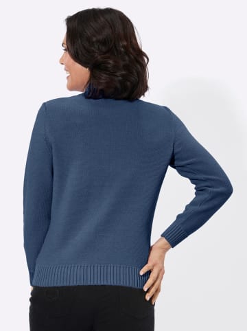 WITT WEIDEN Stehkragen-Pullover in jeansblau