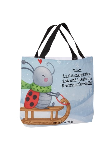 Mr. & Mrs. Panda Shopper Damen Smörle Rodeln Design mit Spruch in Weiß