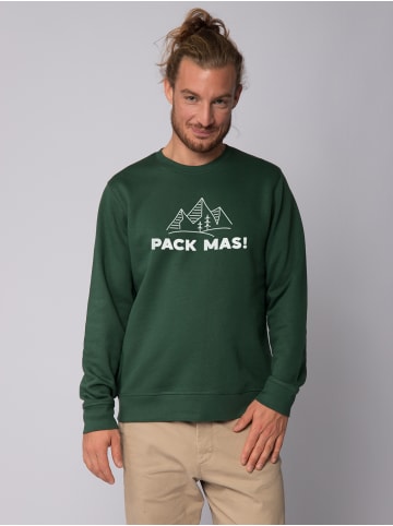 wat? Apparel Sweatshirt Pack mas! in Bottle Green
