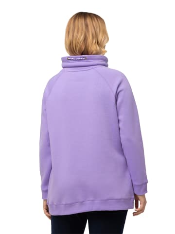 Ulla Popken Sweatshirt in blaues flieder