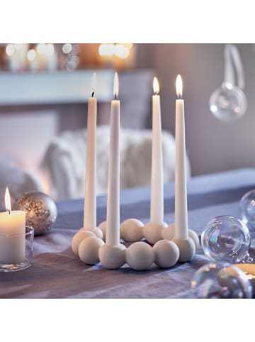 Butlers Kerzenhalter ADVENT Hazy Shades in Beige