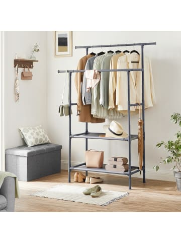 SONGMICS Kleiderständer Rylan in Grau - (B)45 x (H)171 x (T)114 cm