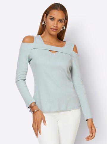 creation L Langarmshirt in kalkmint