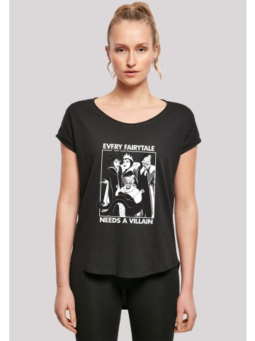 F4NT4STIC Long Cut T-Shirt Jedes Märchen braucht einen Bösewicht in schwarz