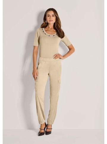 MADELEINE Stoffhose in Cargo-Optik in natur