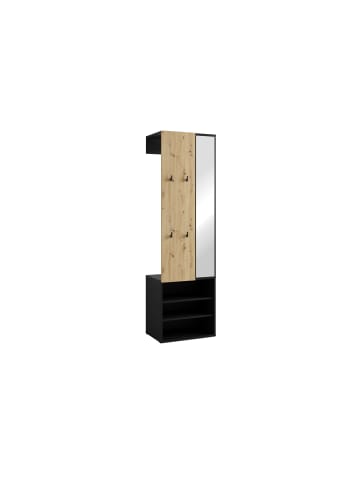 byLiving Kompaktgarderobe ANDORRA in Artisan Eiche (Eiche-Optik) B 55, H 187,5, T 40,5 cm