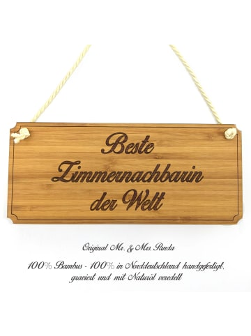 Mr. & Mrs. Panda Infotafel Zimmernachbarin mit Spruch in Keine Angabe
