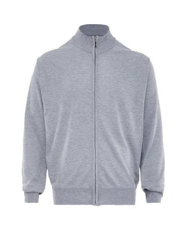 baradello Herren Cardigan in Hellgrau Melange