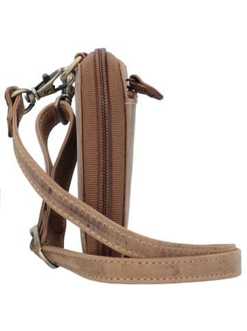 Greenburry Vintage Clutch Geldbörse RFID Schutz Leder 21 cm brown