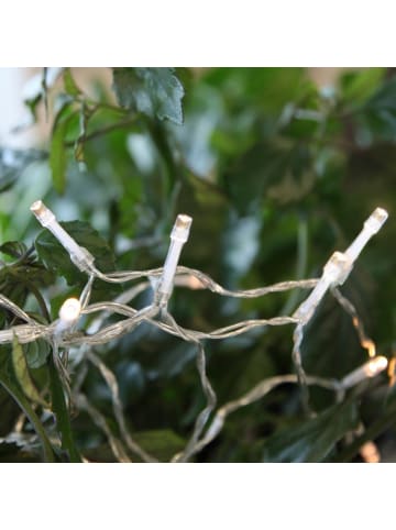 MARELIDA LED Lichterkette Batterie Timer 50 warmweiße LED L: 75m für Innen/Außen