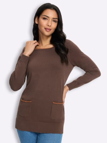 Sieh an! Longpullover in schoko