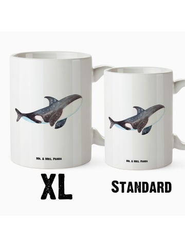Mr. & Mrs. Panda Jumbo Tasse Orca ohne Spruch in Weiß