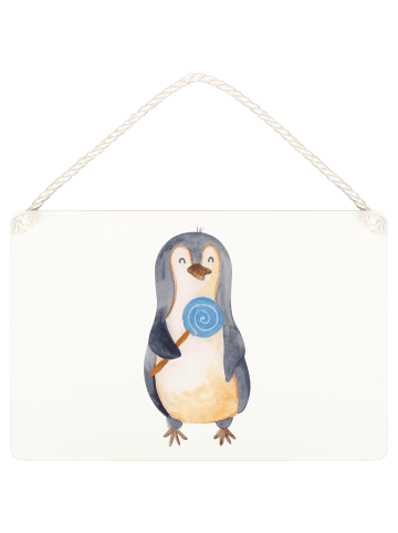 Mr. & Mrs. Panda Deko Schild Pinguin Lolli ohne Spruch in Transparent