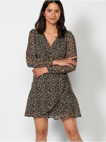 KOROSHI Kleid mit langen ärmeln in bunt