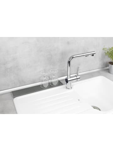 Wenko Geschirr-Abtropfmatte PICO in Grau, (B) 42 x (H) 1 x (L) 8 cm