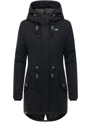 ragwear Wintermantel Ellba Coat A YOUMODO in Black