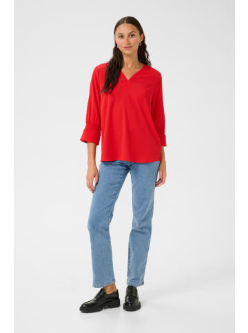 Kaffe Langarm-Bluse KAlinda in True Red