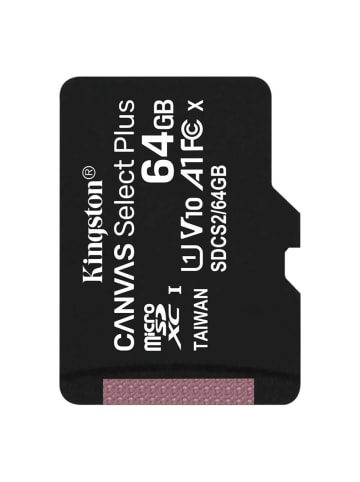 COFI 1453 Kingston Canvas Select Plus Speicherkarte microSDHC UHS-I, Klasse 10, in Schwarz