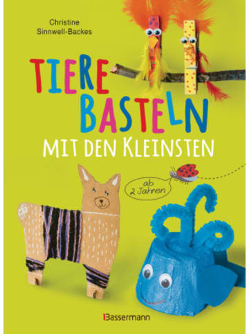 Bassermann Verlag Buch - Tiere basteln mit den Kleinsten. Für Kinder von 2 bis 6 Jahren