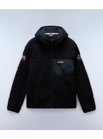 Napapijri Hoodie "Yupik Fzh 3" in Schwarz