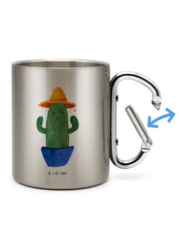 Mr. & Mrs. Panda Tasse Kaktus Hut ohne Spruch in Silber