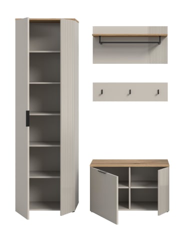 ebuy24 Garderobenmöbel Slide (3-teilig) Kaschmir 155 x 36 cm