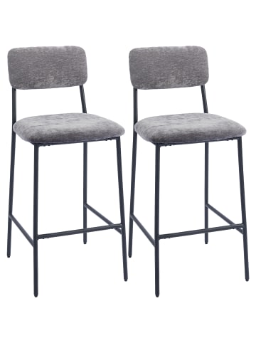 HOMCOM Barhocker in Grau 48L x 45,5B x 101H cm