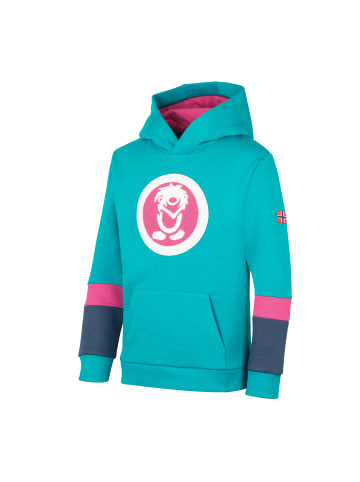 Trollkids Hoodie Troll XT in dark turquoise/madeira blue