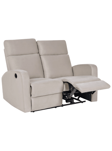 Beliani 2-Sitzer Sofa VERDAL in Beige - (W) 133 x (H) 100 x (L) 73 cm
