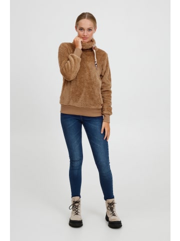 Oxmo Fleecepullover OXAnniki in Braun
