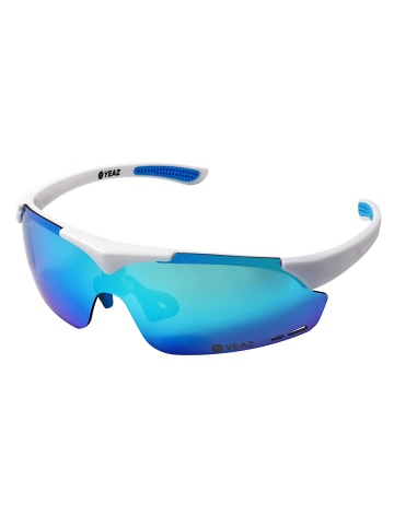 YEAZ SUNUP magnet-sport-sonnenbrille in mattweiß