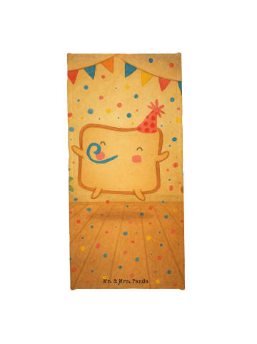 Mr. & Mrs. Panda Strandtuch Toast Party Design ohne Spruch in Weiß