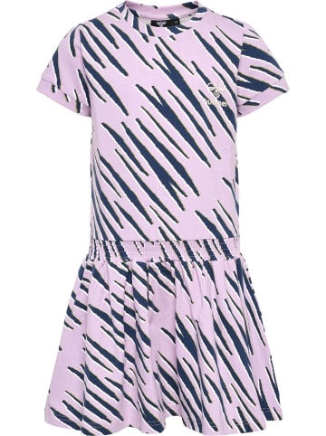 Hummel Minikleid "Hmlrushy Aop Dress S/S" in Rosa