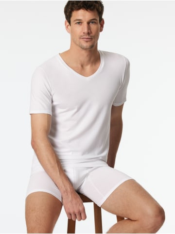 Schiesser T-Shirt Premium Cotton in Weiß