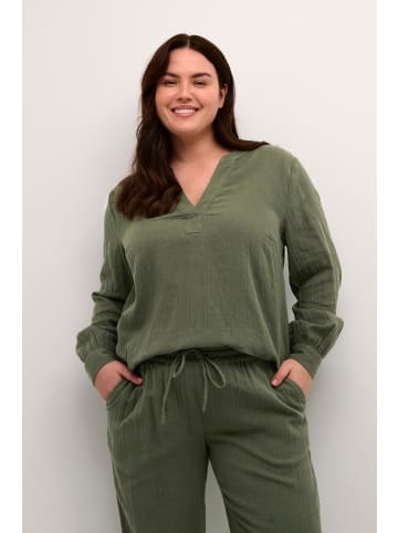 KAFFE curve Langarm-Bluse KChella in Grape Leaf