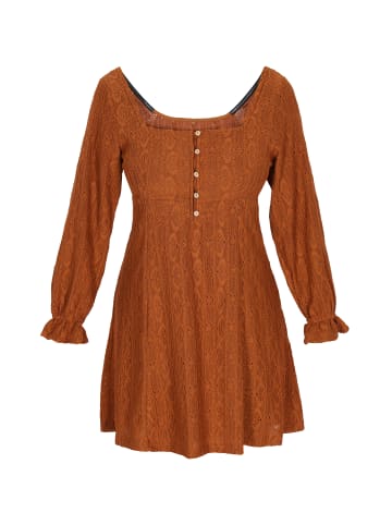 ebeeza Women Dress in Chestnut