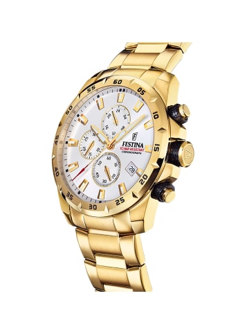 Festina Analog-Armbanduhr Festina Chronograph Sport gold groß (ca. 45mm)