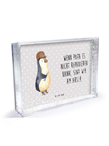 Mr. & Mrs. Panda Fotorahmen Wenn Papa es nicht reparieren kann, ... in Grau Pastell