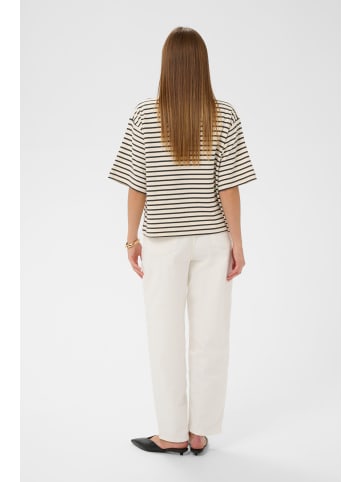 Soaked in Luxury Sweatshirt SLIngina Baggy fit in India Ink and White Stripe