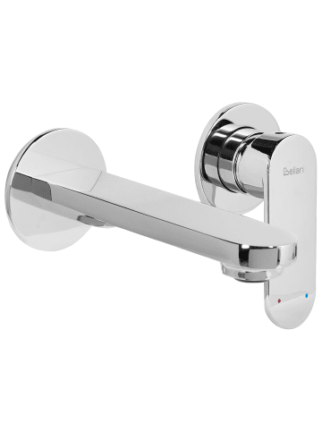 Beliani 2-tlg Wasserhähne GUATAVIA in Silber