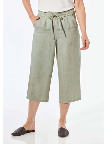 GOLDNER Kurzgröße:  Leinenhose Leinenhose in baummoos