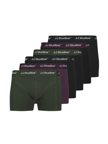 Jack & Jones Retro Short / Pant Soho in Grün / Lila / schwarz