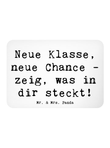 Mr. & Mrs. Panda whiteboardmagnet Spruch Erster Schultag Neue Kl... in Weiß