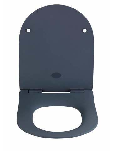 Wenko Sedilo WC-Sitz aus Duroplast, Farbe grau matt in Anthrazitfarben, 36,2 x 45,2 cm