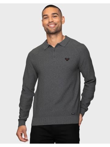 Threadbare Langarmshirt Thorton in Mid Grey Marl