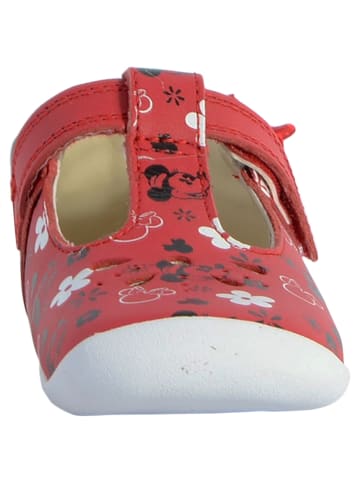 Clarks Roamer Bow – Lederballerinas für Kinder Rot