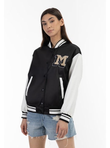 myMo Damen Collegejacke in Schwarz