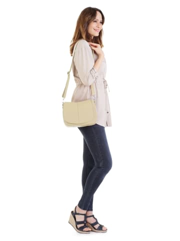 Cluty Umhängetasche echt Leder in beige